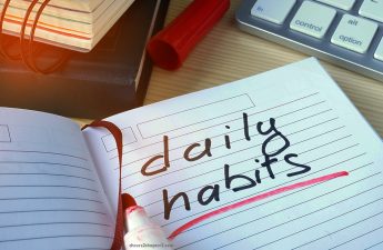 Image of notebookwith words daily habit written on it for Cheers 2 Chapter 2 How we Can Cultivate Good Habits page